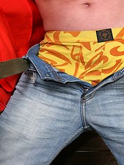 Str8 blond teen boy shows his big uncut cock - Gay boys pics at Twinkest.com