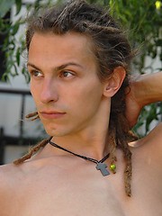 Young rasta boy relaxing in the garden - Gay boys pics at Twinkest.com