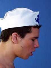 Naked guy in a sailor cap bounces on a young boner - Gay boys pics at Twinkest.com
