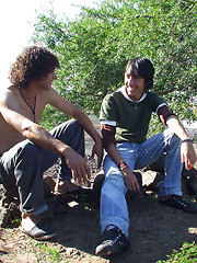 Horny boys make xxx picnic outdoors - Gay boys pics at Twinkest.com