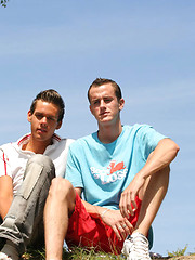 Nasty gay guys go for a 3sum outing - Gay boys pics at Twinkest.com