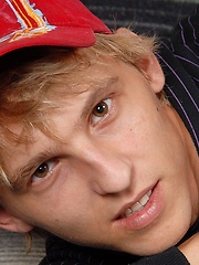 Blond twink Abner shows his big uncut cock - Gay boys pics at Twinkest.com