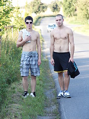 Some great sucking in the sunshine between two horny twink boys - Gay boys pics at Twinkest.com