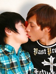Tsuyoshi grabs his boyfriend and begins to kiss and rub him - Gay boys pics at Twinkest.com