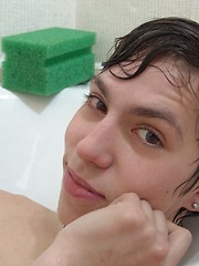 Cute teen boy Kish plays in the shower - Gay boys pics at Twinkest.com