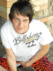 Straight skater-boy bares his sweet cock for us