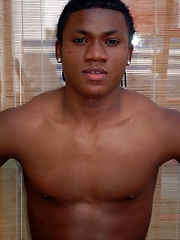Handsome black boy Jerome shows off his assets - Gay boys pics at Twinkest.com