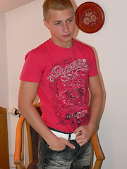 Blonde boy Mitchell want to be gay porn star - Gay boys pics at Twinkest.com