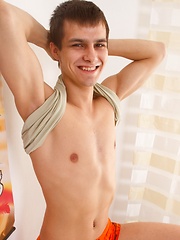 19 y.o. Johny is doing striptease show - Gay boys pics at Twinkest.com