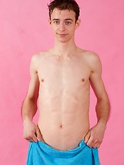 Cute twink Demas Tyrr poses in towel after taking a shower - Gay boys pics at Twinkest.com