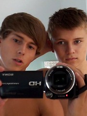 New Belami exclusive Sasha Akunin having his first boy on boy action with Kevin Warhol - Gay boys pics at Twinkest.com