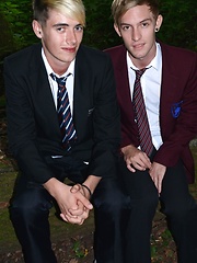 Innocent-Looking Schoolboy Proves Anything But With A Woodland Suck & Fuck! - Gay boys pics at Twinkest.com