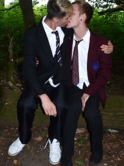 Innocent-Looking Schoolboy Proves Anything But With A Woodland Suck & Fuck! - Gay boys pics at Twinkest.com