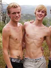 Connor seduces Scotty into following him back to his campsite where they get down and dirty sucking dick - Gay boys pics at Twinkest.com