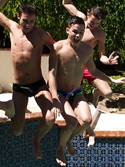 What better way to spend a hot summer afternoon then at a twink pool party - Gay boys pics at Twinkest.com