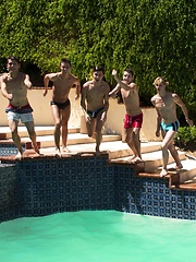What better way to spend a hot summer afternoon then at a twink pool party - Gay boys pics at Twinkest.com