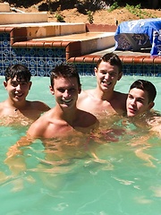 What better way to spend a hot summer afternoon then at a twink pool party - Gay boys pics at Twinkest.com