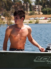 Hot models Scotty Clarke and Christian Collins go on a nice peaceful camping trip - Gay boys pics at Twinkest.com