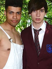 Hot, Fun-Lovinâ€™ Schoolboy Picks Up A Big-Dicked Gardener For A Raw Fuck In The Woods! - Gay boys pics at Twinkest.com