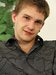 Beautiful college boy Sam Forte strokes his uncut dick. - Gay boys pics at Twinkest.com