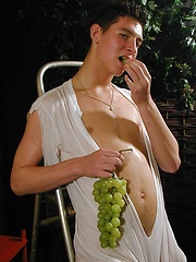 Gorgeous Bart eating grapes off his hard cock. - Gay boys pics at Twinkest.com