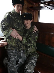 It's First-Class Travel All The Way As Benjamin Dunn Gives His Army Pal A Hard Raw Fuck! - Gay boys pics at Twinkest.com