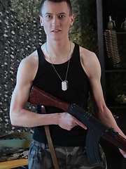 Assaulted On Both Fronts! Tim Law Gets A Double-Dicked Army Inspection! - Gay boys pics at Twinkest.com