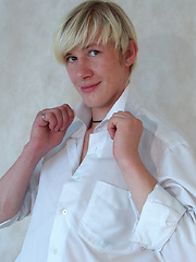Blond twink Mark has fun with some balls on set, before getting his fat twink cock out for a play... - Gay boys pics at Twinkest.com