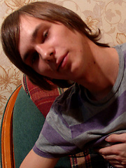 Longhaired twink Karl lets you scrutinize his body - and his nice-sized love rod - in this video... - Gay boys pics at Twinkest.com