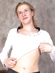 Blond twink Mark just can\'t get enough of his meaty shaft and fuzzy balls - and who can blame him... - Gay boys pics at Twinkest.com