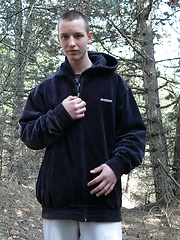 Gibson explores the woods - Gay boys pics at Twinkest.com