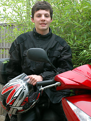 Bike boy Callum rides into town - Gay boys pics at Twinkest.com