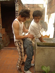 Patio Playtime Part One - Gay boys pics at Twinkest.com