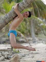 Life's A Beach For Horny Johny Cruz, As He Gets A Monster Black Dick Imbedded In His Ass! - Gay boys pics at Twinkest.com