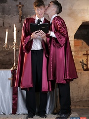 Horny, Hairless Choirboys Get Exercising Their Tonsils On Some Thick, Meaty, Uncut Dick! - Gay boys pics at Twinkest.com
