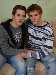Patrik and Radek are making out on the couch - they are two horny twinks who are totally into ... - Gay boys pics at Twinkest.com