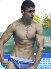 Muscle lovers beware, Rodrigo is one muscular stud - Gay boys pics at Twinkest.com